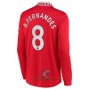 Officiële Voetbalshirt Manchester United B. Fernandes 8 Thuis 2022-23 Lange Mouw - Heren